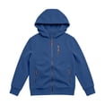 thumbnail image 4 of LIaqionyy Boys Cargo Hoodie Jackets Full Zip Long Sleeve Sweatshirt Activewear Fall Winter Outwear with Pockets, 4 of 8