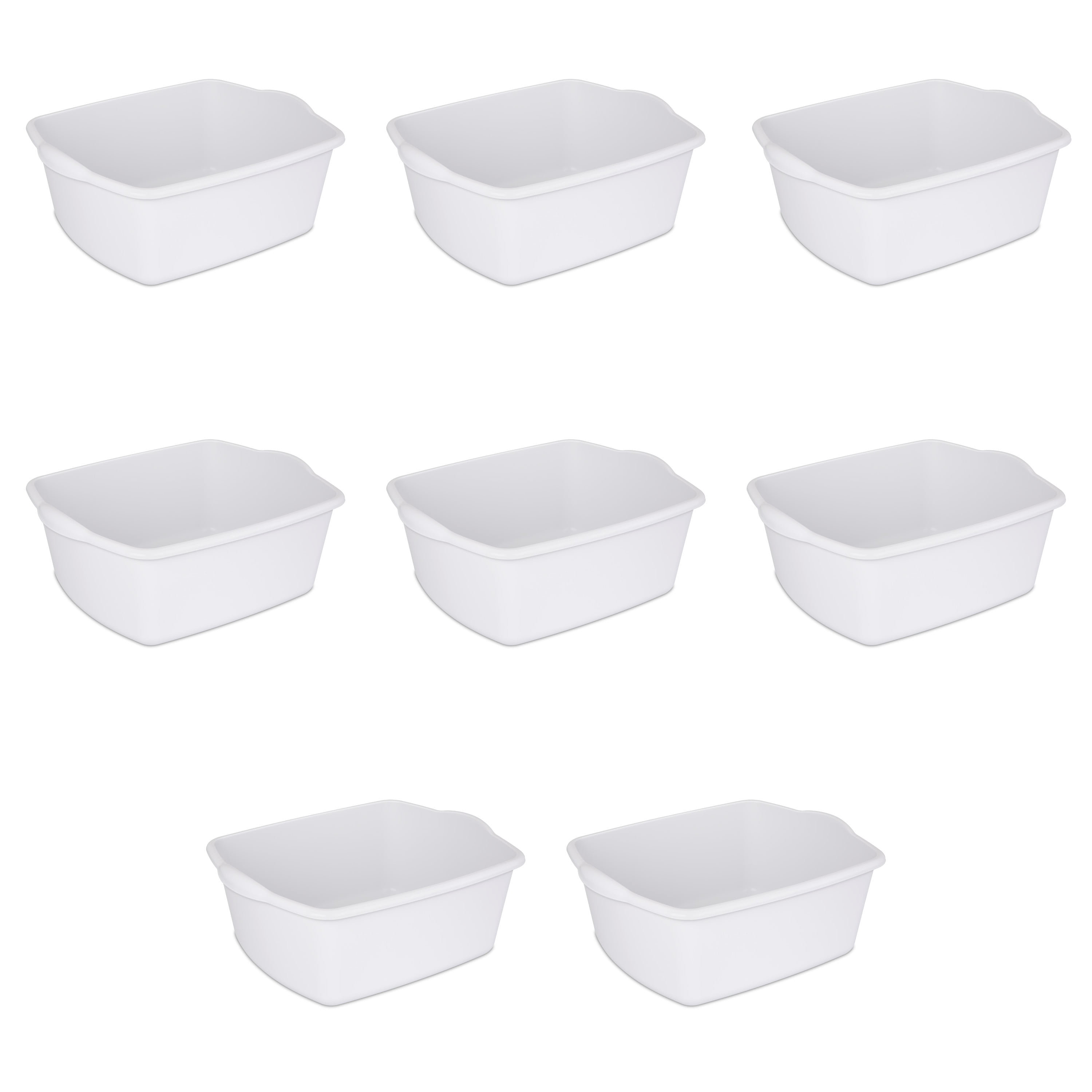 White Rubbermaid Antimicrobial Dish Bucket 15.6-Quart