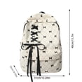 thumbnail image 3 of Girls Backpack Corduroy Bow Backpack for Students Casual Commute Lightweight Daypack Pink One Size, 3 of 4