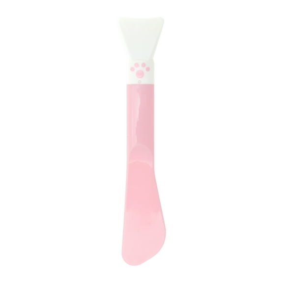 Unique Bargains 1 Pc Lightweight Double-headed Facial Mask Brush White Pink