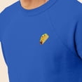 thumbnail image 5 of Dalix Taco Embroidered Fleece Crewneck Long Sleeve Sweatshirt Mens in True Royal M Medium, 5 of 5