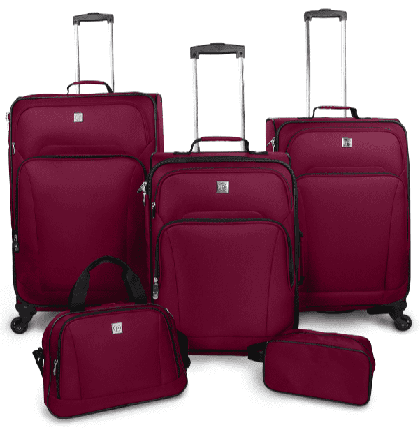 protege 5 piece luggage set walmart