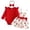D4-Red, variant on Preemie Girl Clothes Set Infant Girls Long Sleeved Romper Newborn Fall Winter Bodysuit Baby Picture Outfit 3 6 9 Months 1T 2T Sizes 3-6 Months,Pink