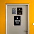thumbnail image 6 of Signs ByLITA Portrait Round Danger Watch For Falling Debris Door or Wall Sign Easy Installation | Health And Safety | Building And Danger Sign (Ivory/Dark Brown) - Medium, 6 of 9