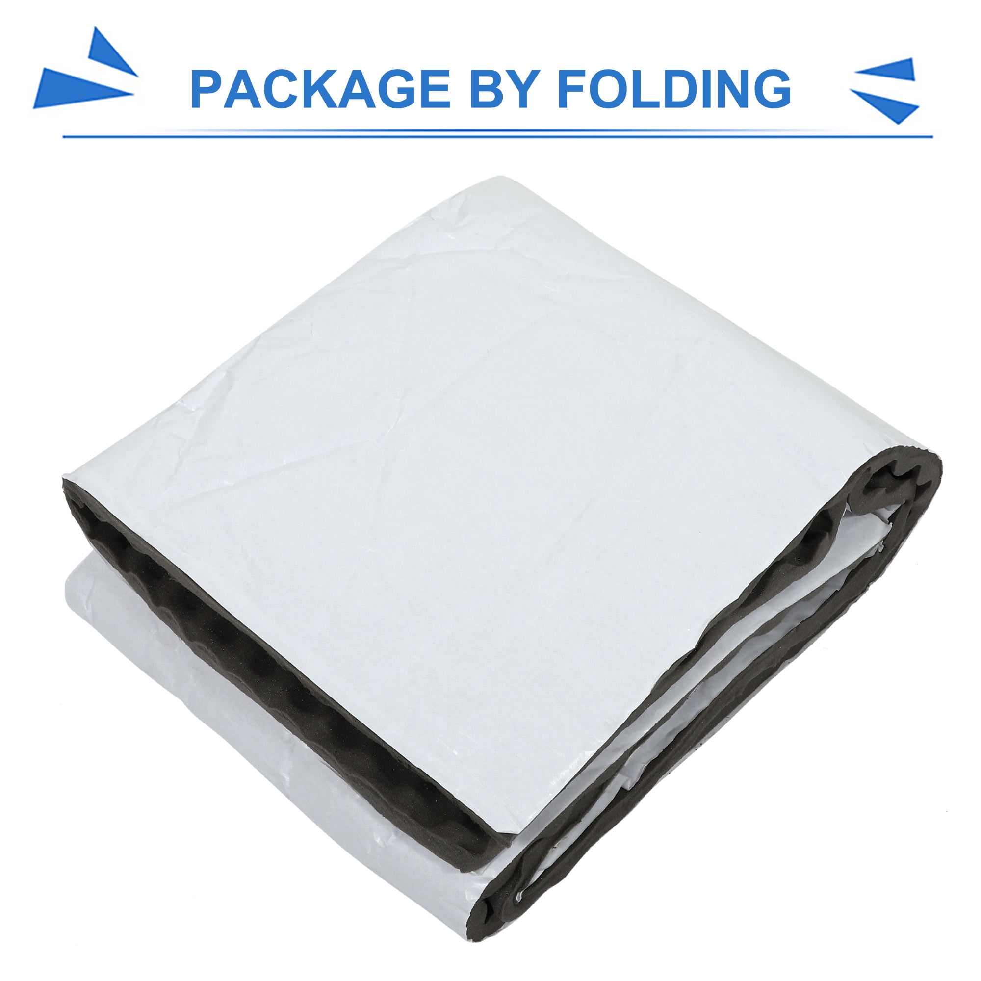 Unique Bargains 10.8sqft Car Sound Proofing Insulation Deadener Mat Memory Foam 39" x 24"