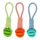 thumbnail image 4 of Pelota de cuerda tejida para mascotas, juguete para masticar, limpiar los dientes y entrenar al aire libre, color naranja, 4 of 5