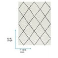 thumbnail image 5 of Livabliss Birmingham Global Diamond Area Rug,7'10" x 10',Cream/Charcoal, 5 of 6