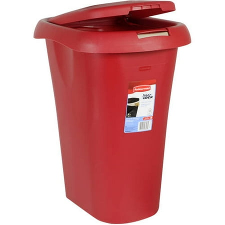 Rubbermaid Touch-Top 8.75-Gallon Waste Can, Red