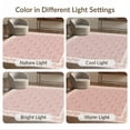 thumbnail image 7 of ODIKA Pink Feminine Crisscross Adorned Round Ribbon Shaped Bows Stain Resistant Low Profile for Dorm Room, Small Living Apartment, 7 of 7