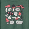 thumbnail image 3 of Instant Message - Cat Mushroom - Women's Lightweight French Terry Long Sleeve Shirt, 3 of 6