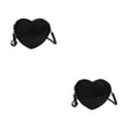 thumbnail image 4 of Minnieouse Bolso bandolera multifuncional Longitud de la correa ajustable Práctico y elegante y en forma de corazón de melocotón negro negro 2Conjunto, 4 of 6