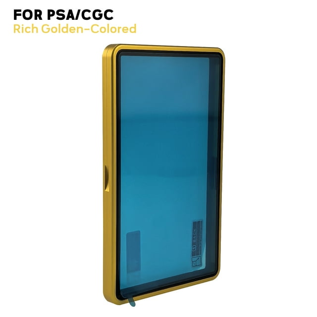 Étui Protecteur de Cartes en Alliage d'Aluminium Gradé pour PSA/CGC, Résistant aux UV et aux Rayures, Support Magnétique pour Cartes à Échanger, Boîte Riche en Or pour PSA