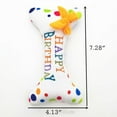 thumbnail image 3 of Happy Birthday Party Dog Toy Unique Squeaky Plush Dog Toys Funny Pet Gift ,Fun, Durable, and Safe, 3 of 3
