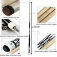 thumbnail image 3 of jinwen 57" Pool Cue Stick Professional with 13mm Tip Versatile 2 Section for Adults Orange, 3 of 9
