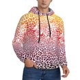 thumbnail image 2 of Balery Leopard Skins And Heads Pattern Mens Hoodie Kangaroo Pocket Hoodie Pullover Hooded Sweatshirt Ideal for Daily Wear Travel and Home-X-Large, 2 of 7