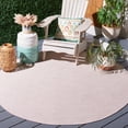 thumbnail image 2 of SAFAVIEH Martha Stewart Hampton Solid Indoor/Outdoor Area Rug, Beige/Pink, 6'5" x 6'5" Round, 2 of 9