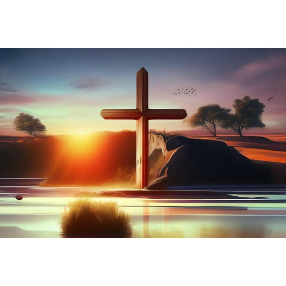 Jigsaw Wooden puzzle 500 pieces Adult Entertainment Jigsaw Puzzle Christian Cross Challenging Educational Toys Home Decor