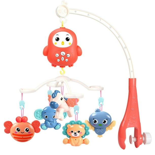Baby Musical Crib Mobile With Hanging Rotating Toys Remote Control Newborn Bed Bell Music Box Night Light For Toddlers Walmart Com Walmart Com
