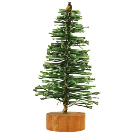 3" Green Bottle Brush Artificial Mini Pine Christmas Tree