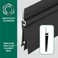 thumbnail image 6 of M-D Building Products 11831 36 in. Black Aluminum and Vinyl Cinch Self-adhesive Door Sweep, 6 of 9