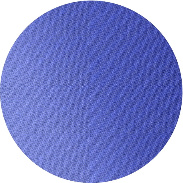 Ahgly Company Indoor Round Patterned Light Slate Blue Area Rugs, 4' Round