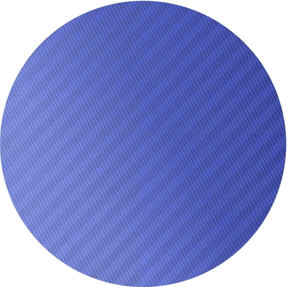 Ahgly Company Indoor Round Patterned Light Slate Blue Area Rugs, 4' Round