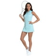 thumbnail image 6 of HDE Women's Tennis Dress Zip Golf Dresses w/ Separate Shorts Argyle / Sporty Blue - XL, 6 of 6