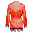 thumbnail image 5 of Valentine's Day Clearance Sale! Women's Silk Robe,Satin Robe with Lace Trim,Lace Robe and Nightgown,Bridal Party Robe Bridesmaids Robes Bride Robe for Wedding Day,Babydoll Lingerie Nightdress, 5 of 5