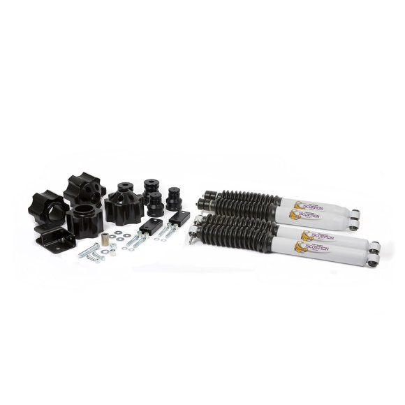Fits 2007-2018 Jeep Wrangler JK Daystar Lift Kit Suspension KJ09153BK ComfortRide; 3 Inch Front Lift; 3 Inch Rear Lift; With Front And Rear Scorpion Shock Absorbers