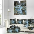 thumbnail image 3 of Designart Blue Water in River - Landscape Photography Throw Pillow - 16x16, 3 of 5