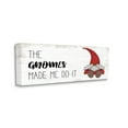 thumbnail image 2 of Stupell Industries Garden Pun Gnomes Made Me Do It Phrase Fairy Tales & Fantasy Painting Gallery Wrapped Canvas Art Print Wall Art, 10 x 24, 2 of 2