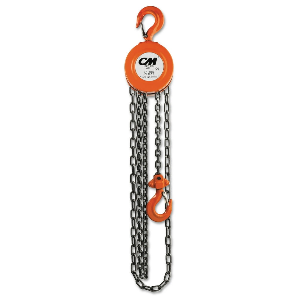 CM Columbus McKinnon Series 622 Hand Chain Hoist, 1 Ton Capacity, 20 ft