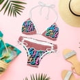 thumbnail image 6 of Easter Font Detachable Sponge Adjustable Strap Bikini Set Two-Pack Swim Suit Beachwear Pool Swimwear, 6 of 6