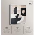 thumbnail image 2 of Curvilinear Contrast I Canvas Print Midcentury Art by Art Remedy, White Frame, 24 x 30, 2 of 6
