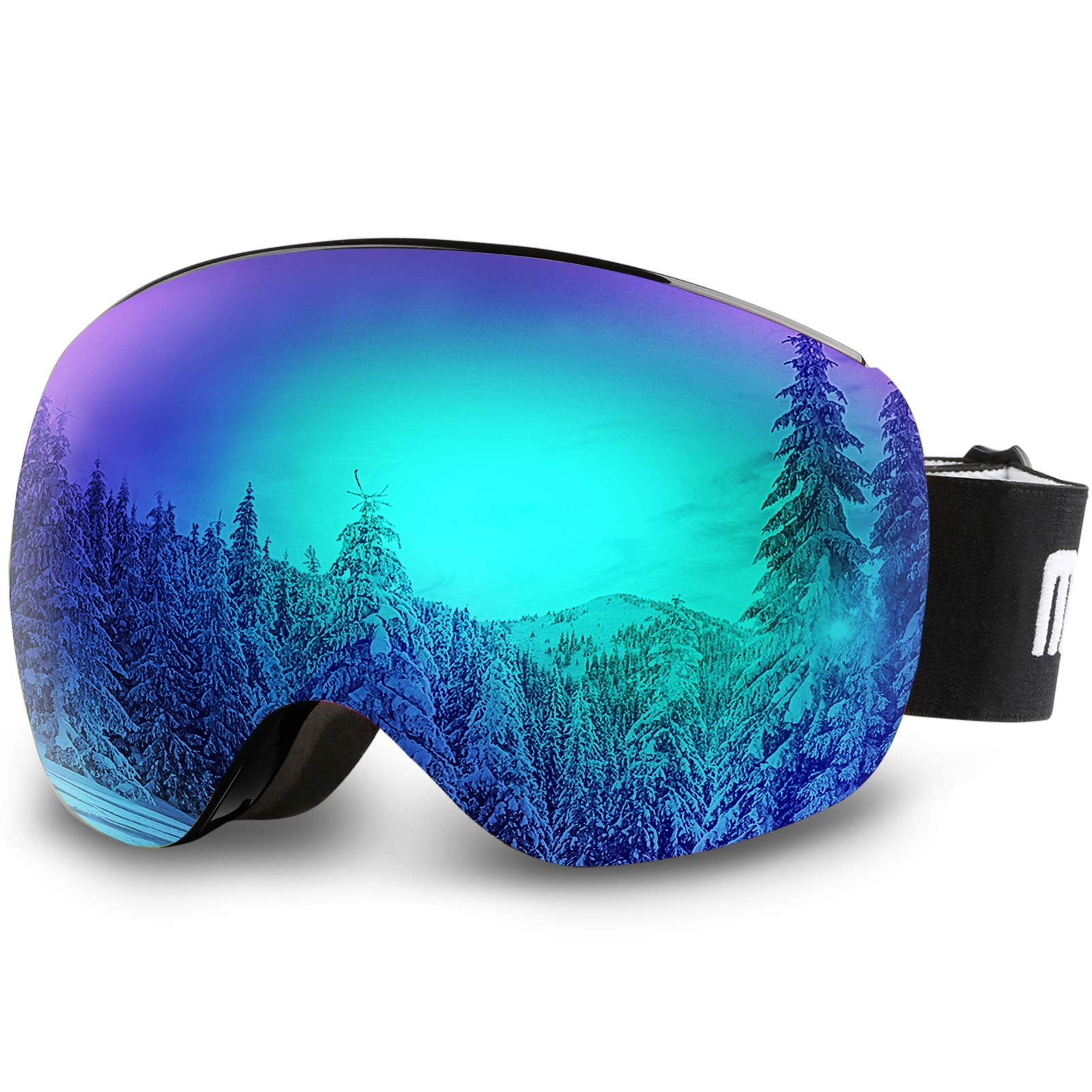 Mens Womens Ski Goggles Snowboard Goggles UV Protection Anti Fog Snow Goggles 