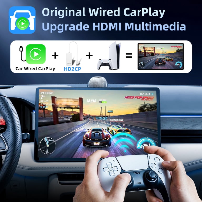 Carlinkit, Car TV Mate, HDMI Streaming Adapter, Wired Apple