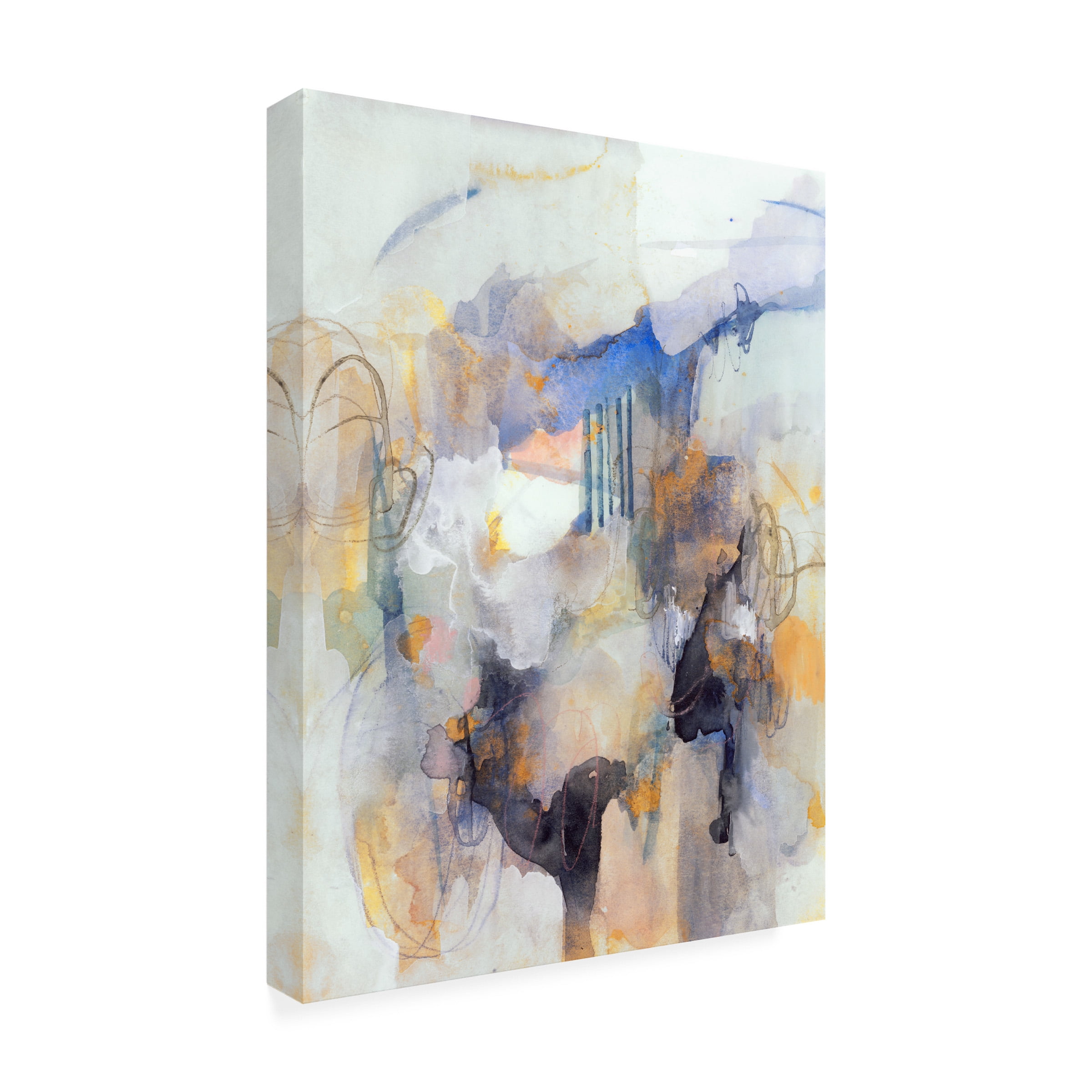 Victoria Barnes 'Watercolor Tatter IV' Canvas Art