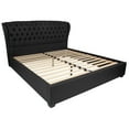 thumbnail image 2 of Flash Furniture Barletta Tufted Upholstered King Size Platform Bed in Black Fabric, 2 of 4