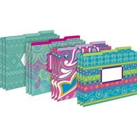 UPC: 0704068013391 | Barker Creek Bohemian Letter-Size File Folders • Multi-Design Set — 12/Set