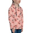 thumbnail image 3 of Kdxio Smiling Pink Pumpkins Pattern Boys Athletic Unisex Boys Girls Hoodie with Pocket Sweatshirts-Small, 3 of 6