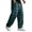 Blackish Green, variant on Migroa Mens Plaid Wide Leg Trousers Elastic Waist Loose Fit Casual Pants with Pockets, Lightweight Comfort Bottoms for Daily Wear And Outdoor Activities Blackish Green L
