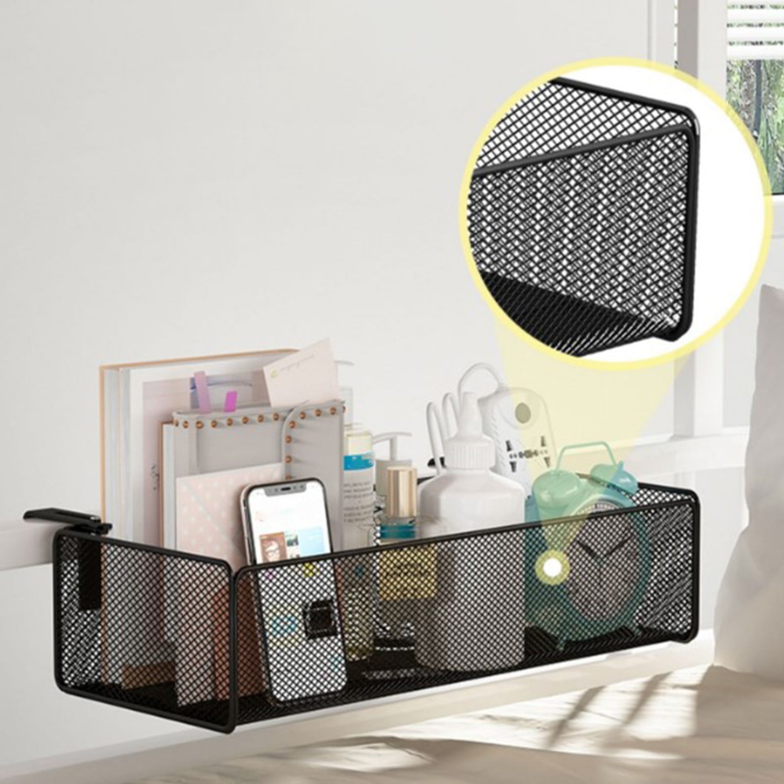Qholemyo Bassinet Side Hanging Basket Crib Rail Organizer Hanging Bag For Baby Diapers Cups Storage Storage Basket Small Basket