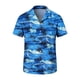 thumbnail image 3 of Ceisia Men's Tropical Island Print Short Sleeve Button Down Hawaiian Shirt for Beach Vacation Blue M Gifts, 3 of 7