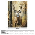 thumbnail image 4 of COMIO  Deer Blanket, Deer Gifts for Men Women Hunters, Hunting Gifts for Men Women, Forest Hunting Camo Buck Deer Blankets, Camo Blanket, Gifts for Hunters, Cool Men Gifts Blanket, 4 of 6