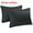 Black, variant on PiccoCasa 2Pcs Cotton Pillowcases Zippered King Pillow Covers, 20"x36", Blue
