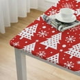 thumbnail image 4 of BANET Christmas Tablecloth, Square Tablecloth, Table Cloth for , Wipeable Polyester Fabric Table Cover for Outdoor Camping White, 4 of 7