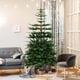 thumbnail image 3 of Árbol de Navidad Artificial Costway 210 cm 1303 puntas de PVC PE 500 luces LED blanco cálido, 3 of 5