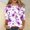 Purple, variant on SOOMLON 3/4 Length Sleeve Women's Shirts Plus Size Tunic Cotton Tops Casual Round Neck Shirts Cute Daisy Print T Shirts 2025 Fashion Spring Summer Ladies Tops Loose Fit Basic Outfits Pullover Navy XL
