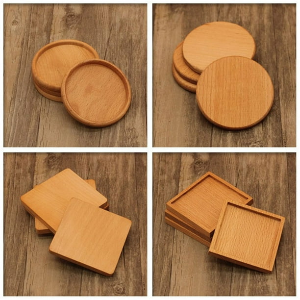 Worallymy manteles individuales de madera resistentes al calor para cocina comedor vajilla cuenco plato portavasos alfombrillas posavasos Worallymy JD735801577