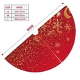 thumbnail image 3 of Picia Merry Christmas Print Christmas Tree Skirt , Christmas Tree Skirt Ornaments for Merry Christmas Holiday Party Decorations Indoor Outdoor-30", 3 of 7